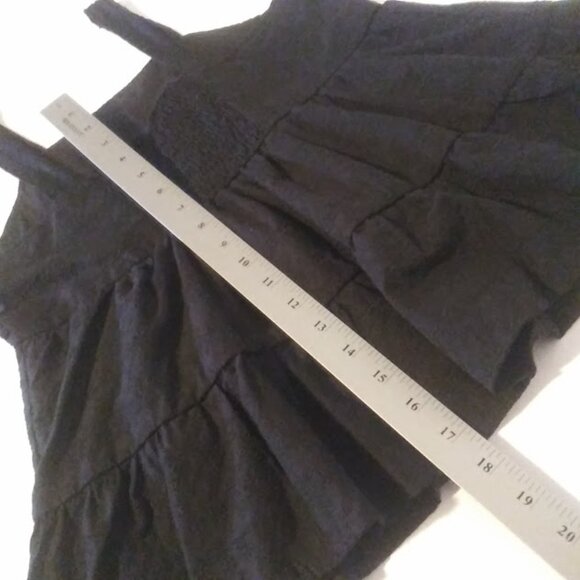 Wonder Nation girls size 18 (XXL) black ruffly tiered tank - Picture 14 of 16